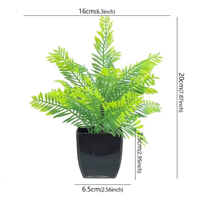Plantes artificielles bonsaï vert en pot, petit arbre, plantes d'herbe, bureau, ferme, Table de sall