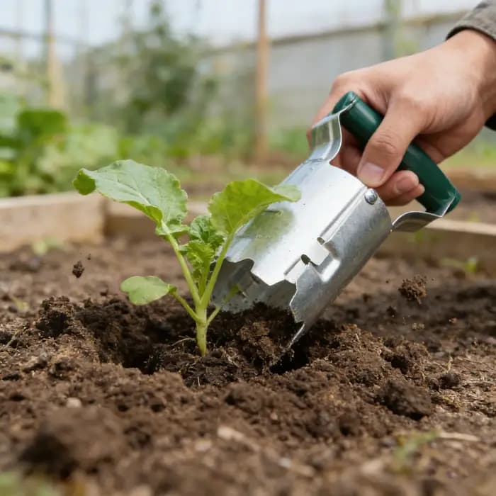 Transplantoir de semis, outil de transplantation de fleurs et de légumes, outil de plantation cylindrique pour jardinage agricole