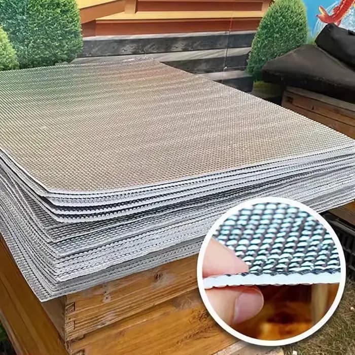 Film réfléchissant pour ruche, revêtement d'isolation thermique, protection solaire, imperméable, ép