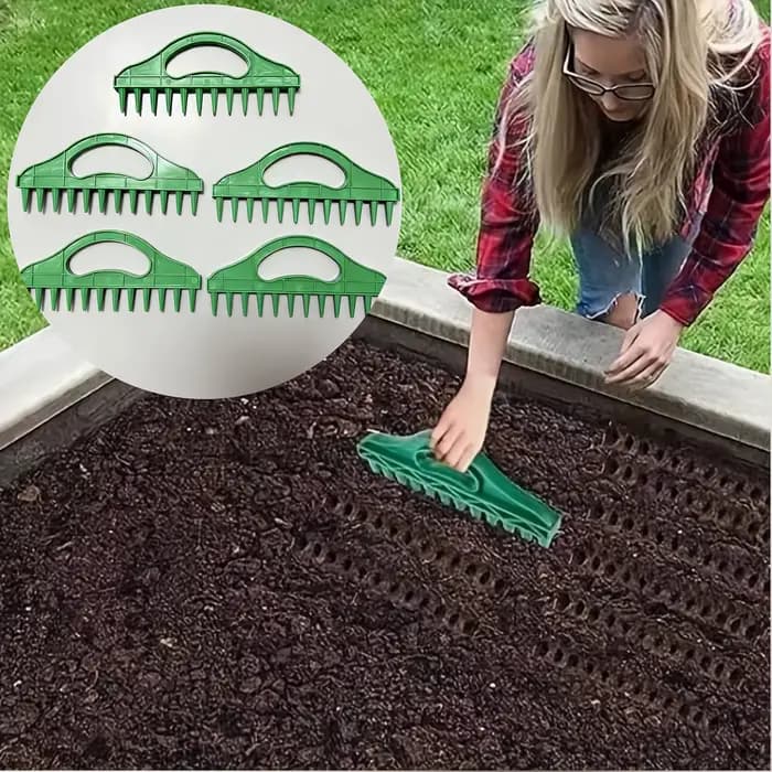 1/5 pièces Épandeur de semences manuel portable pour jardinage
