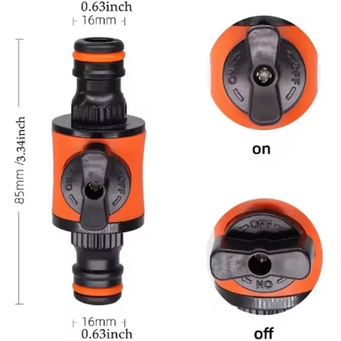 Robinet de tuyau d'arrosage, Valve d'arrêt, connecteur et coupleur pour adaptateur de robinet d'arrê