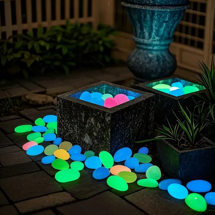 10 pièces de pierres en résine lumineuses surdimensionnées de 4,5 cm, grandes pierres brillantes, ga