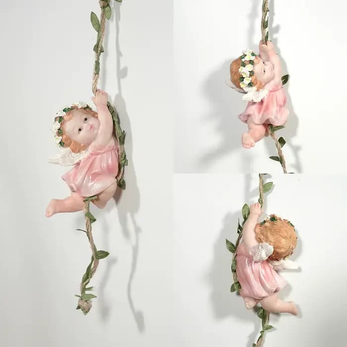 Statuette d'ange suspendue pour jardin