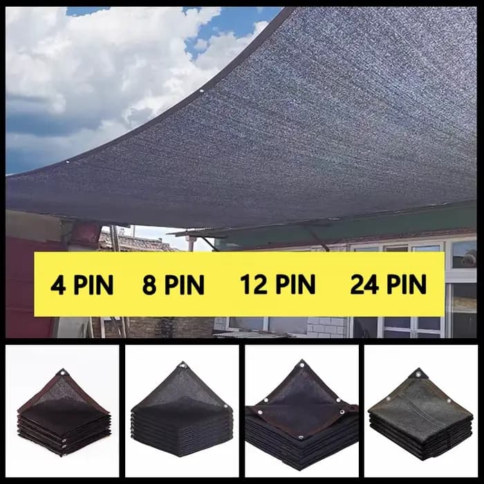 Filet pare-soleil noir Anti-UV en PEHD, couverture de serre, auvent de Gazebo en maille, ombrage ext