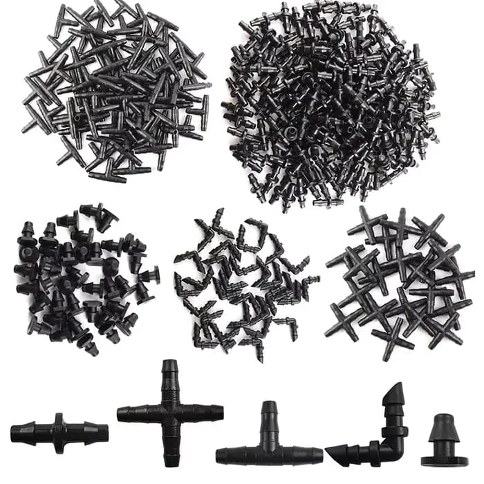 Accessoires de système d'irrigation goutte à goutte, tube 1/4 po, pot de fleur, jardin potager, racc
