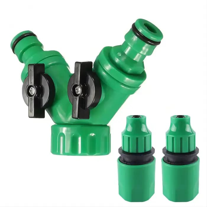 Robinet de jardin avec connecteur rapide de tuyau, adaptateur d'irrigation goutte à goutte, joint de