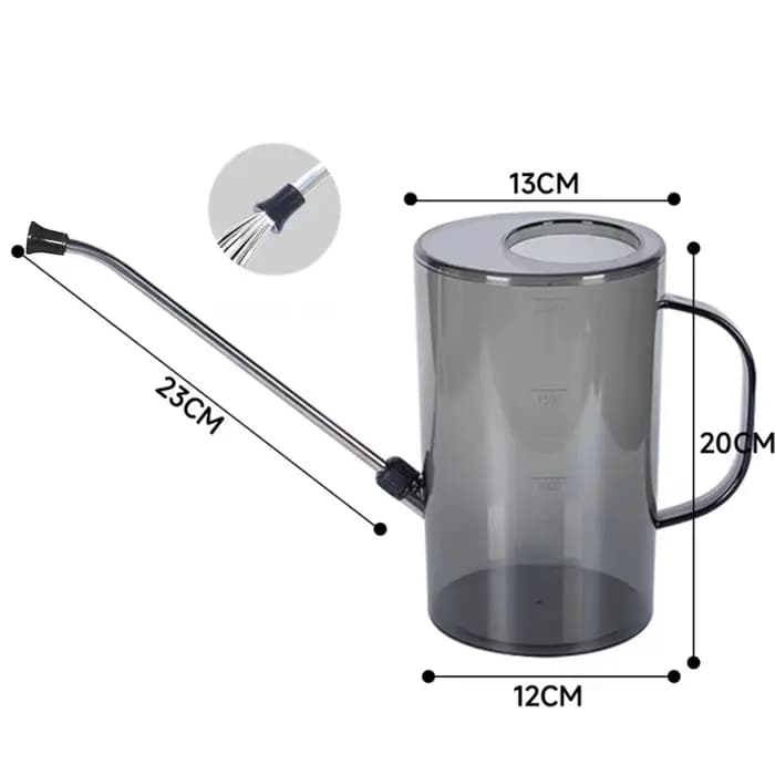 Arrosoir 2L avec longue bouche, outil de jardinage de fleurs portable pour intérieur et extérieur, bureau, bonsaï de fleurs, plantes de maison, Pot d'arrosage
