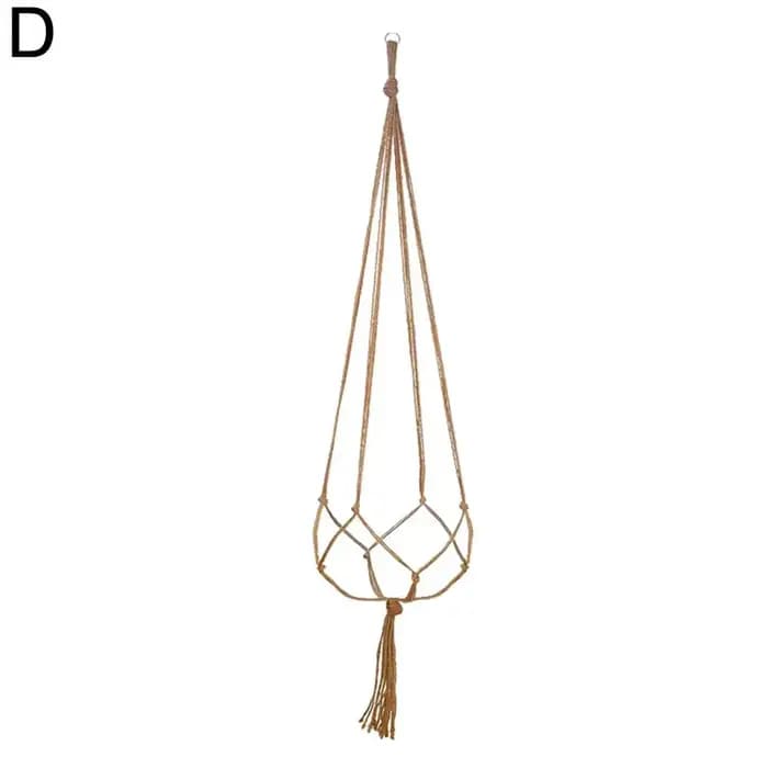 Corde tressée en macramé bricolage, conflicbasket, pot de fleur, paille, filet, cintre, support de jardin, artisanat, plante, accessoires de décoration de balcon