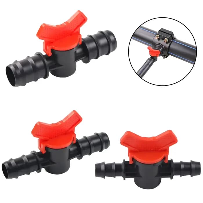 16mm 20mm 25mm vanne d'arrêt robinet à tournant sphérique connecteur bouchon PE tuyau PN4 tuyau d'ég