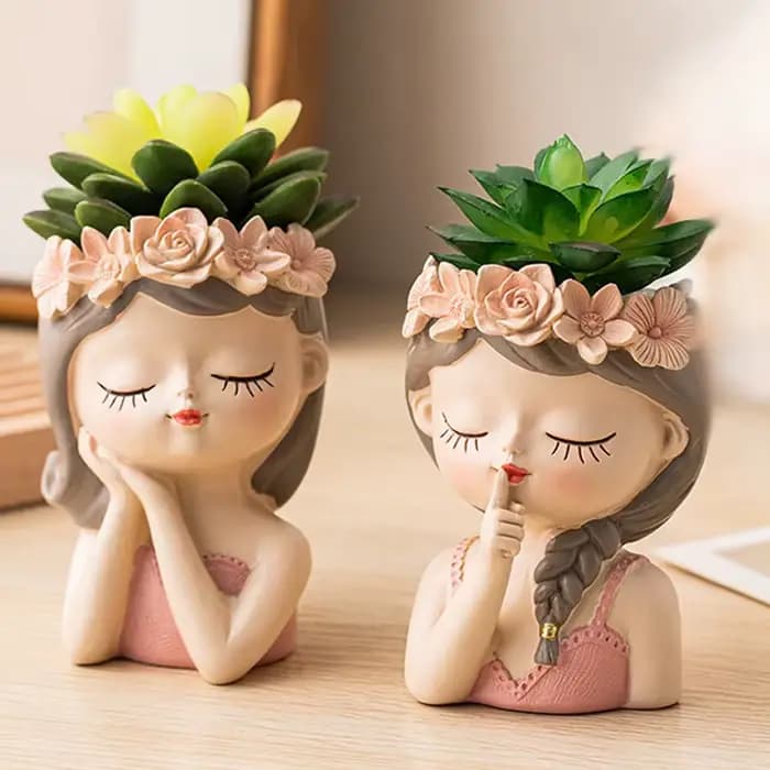 Petit kit de pot de plante succulente nickel é avec trou de proximité
