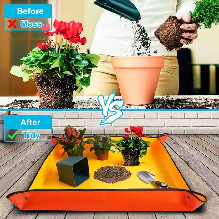Planting Mat Potting Pad Foldable Garden Plant Flower Pot Reusable Transplanting Waterproof Mats Home Gardening Supplies