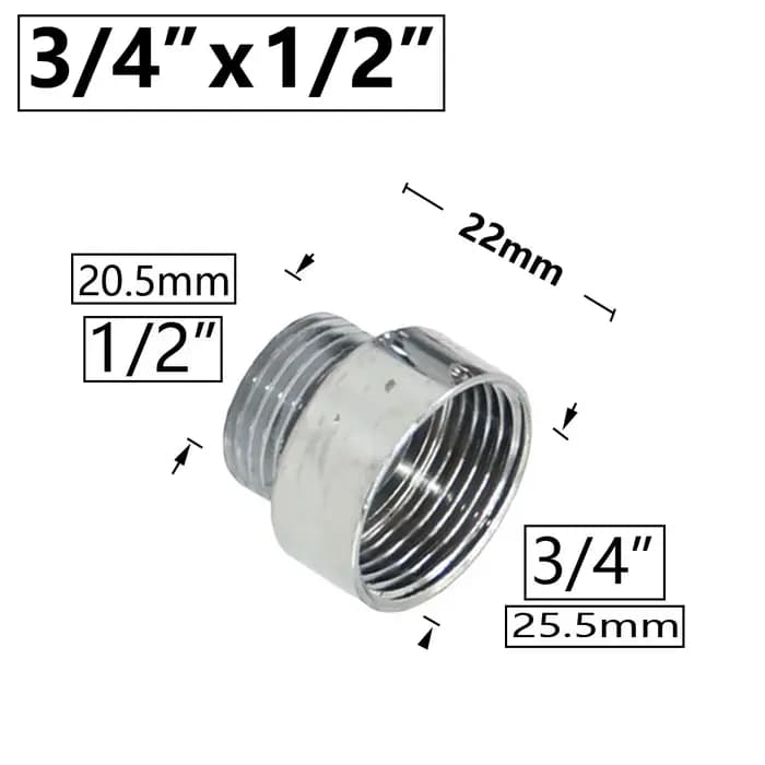 Connecteur de filetage de référence mâle femelle en laiton, adaptateur de couplage de Transition en
