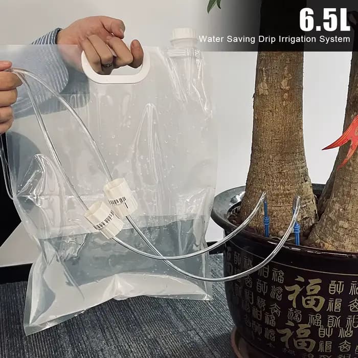 Dispositif d'arrosage automatique, flèche goutte à goutte, Kit de plantation paresseuse, sac d'eau d