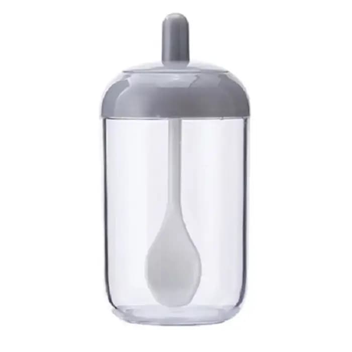 Pots d'épices en verre autocollants sel sucre poudre huile d'olive poivre assaisonnement bouteille d