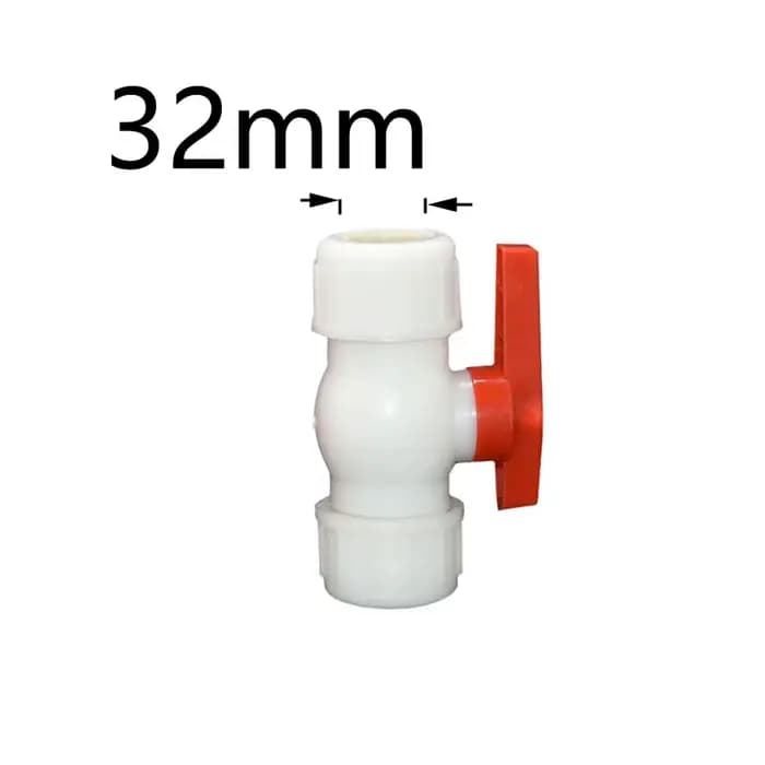 Coupleur en T pour tuyau d'eau, 20/25/32/40/50/63mm, robinet à bille en plastique, connecteur rapide