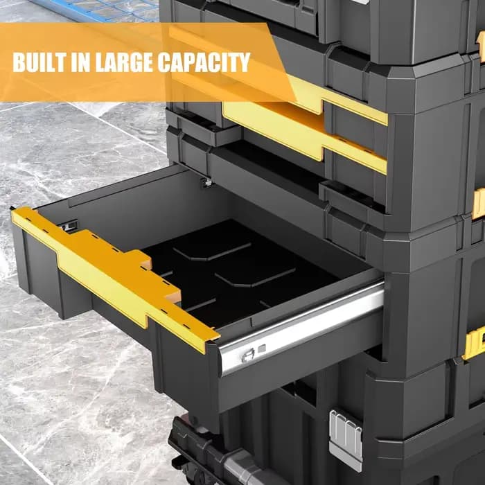 Ensemble de boîtes à outils modulaires empilables - Boîte