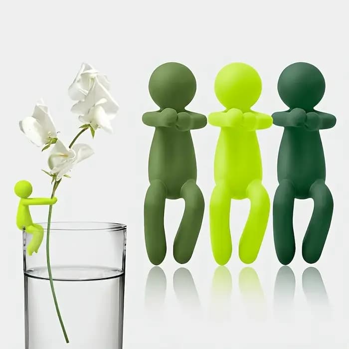 Support de plante en forme humaine, support de fixation pour vigne en plastique coloré, cadre décoratif réutilisable pour la mise en forme des plantes grimpantes en pot d'intérieur