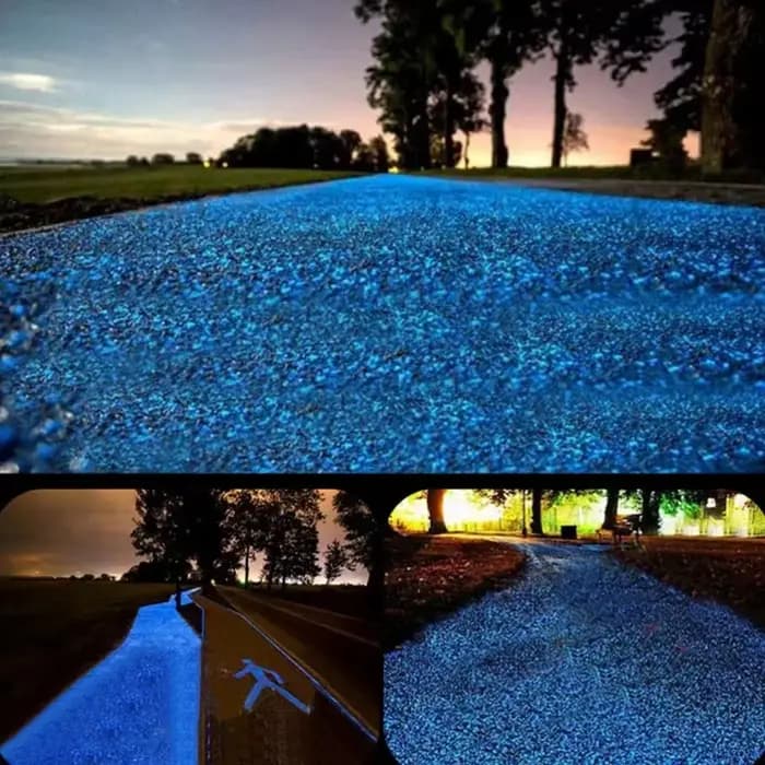 1000-3000 pièces sable lumineux brille dans la nuit galets pierre maison jardin cour chemin extérieu