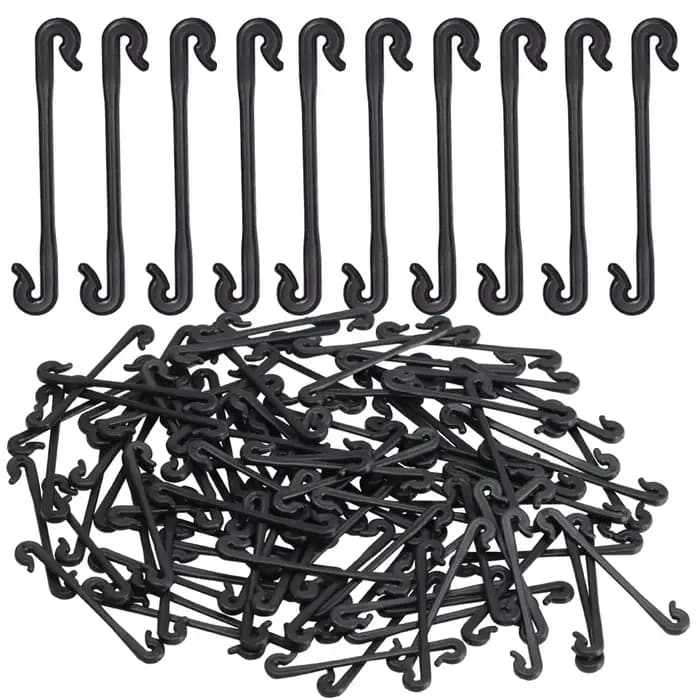 Clips fixes pour plantes de jardin, 100 pièces, boucles attachées, crochet d'arrimage pour Kiwi, rai