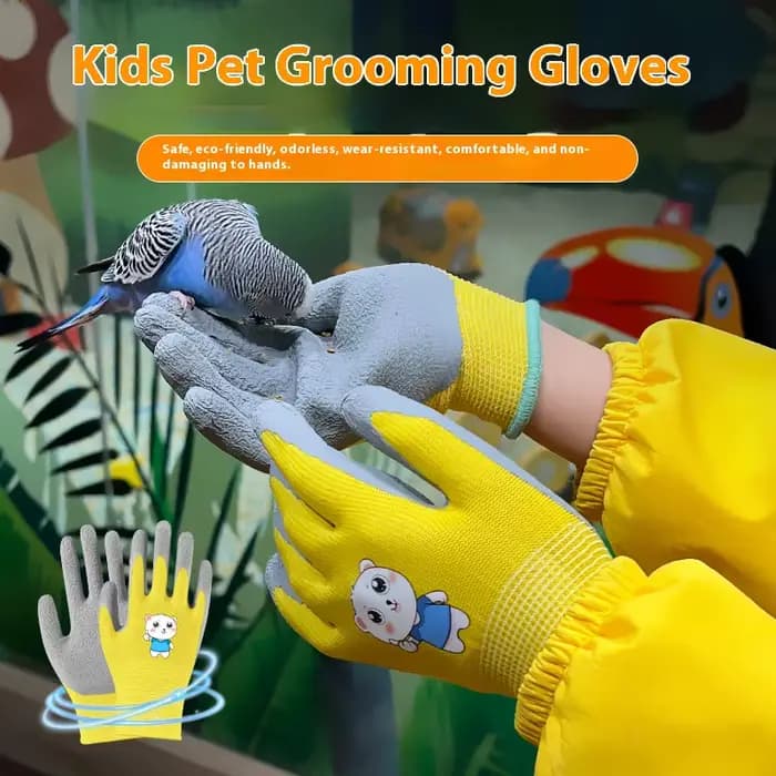 Gants de travail de jardin imperméables et durables pour enfants