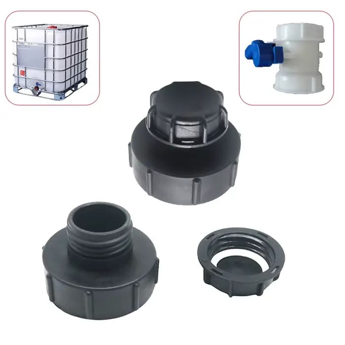 Connecteurs de réservoir IBC S60/100mm, embouts à filetage grossier S62/80/100mm, Joints réducteurs,