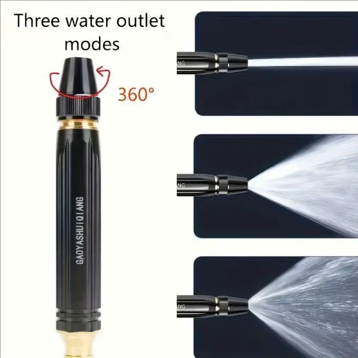 1 ensemble de tuyaux d'arrosage de jardin, dotés de pistolets à eau haute pression réglables et de tuyaux flexibles résistants à l'usure. 5-40 m peuvent être sélectionnés.