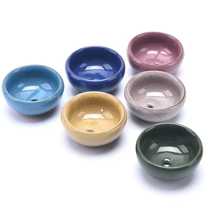 Mini jardinière succulente en céramique pour la décoration intérieure, glaçon, fissure, glaçure, fle