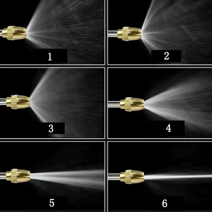 Pistolet à eau haute pression avec buse métallique réglable pour le nettoyage de la Machine de lavag