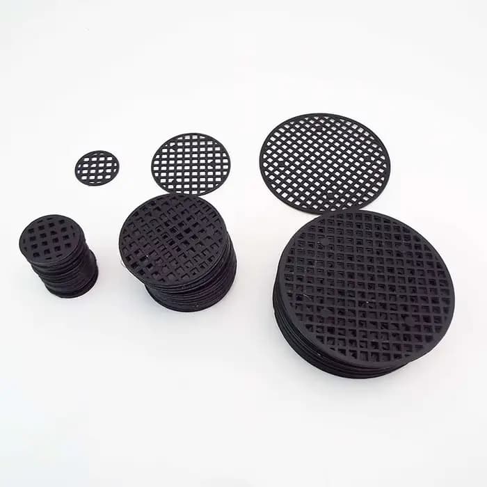 25 pièces 2.5cm 4.5cm 7.5cm rond fleur plante Pot trou maille fond Pad pour bonsaï Pot grille tapis