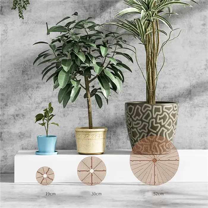 Protecteur de sol pour Pot de plantes, 1 pièce, avec clous, grille de Pot de plantes, couverture de