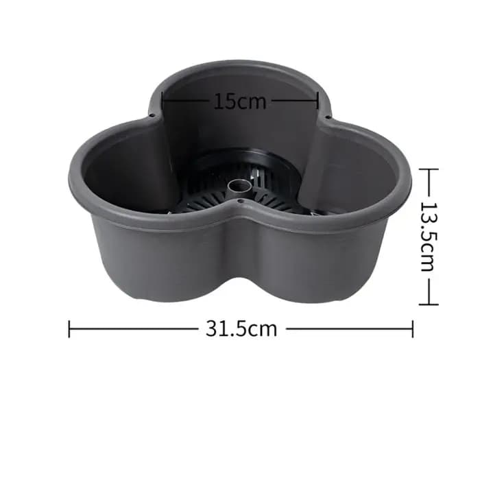 Jardinière verticale empilable multi-niveaux en plastique avec roulettes mobiles pour fraises
