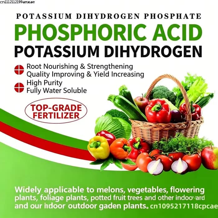 Phosphate Monopotassique Haute Pureté 99% - Engrais Premium pour la Floraison, la Fruitation, les Racines Fortes et la Croissance des Plantes