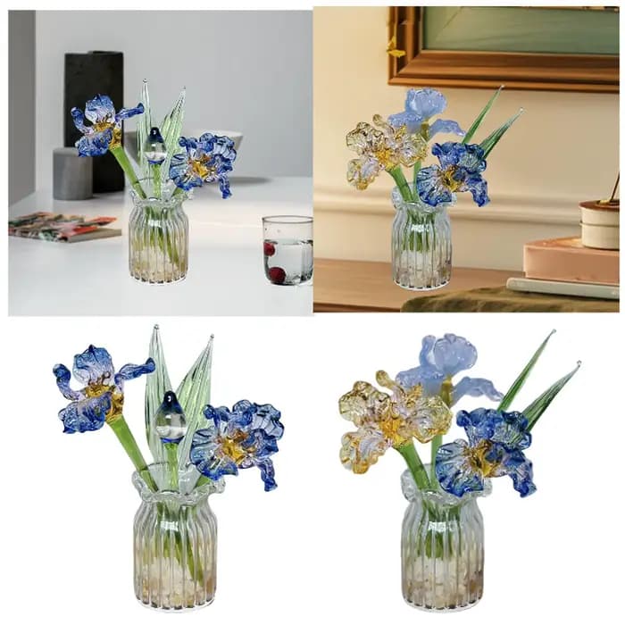 Vase en verre, décoration élégante