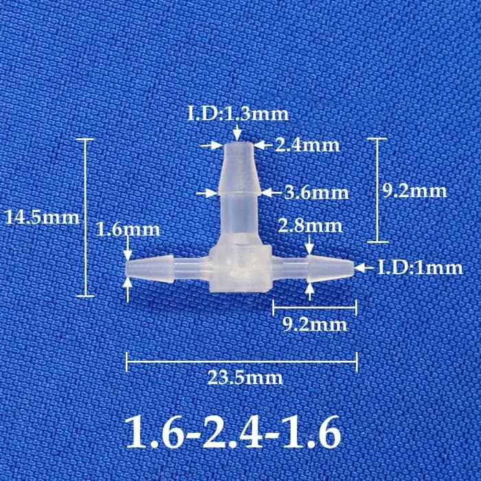 Connecteurs en plastique PP en T de réduction de type T