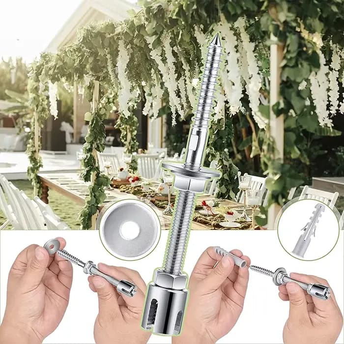 SGYM-Kit de système de treillis de câble métallique en acier inoxydable, plantes grimpantes, vignes