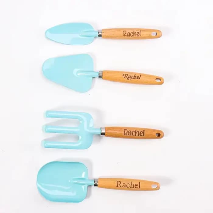 Outils de jardinage colorés personnalisés pour enfants