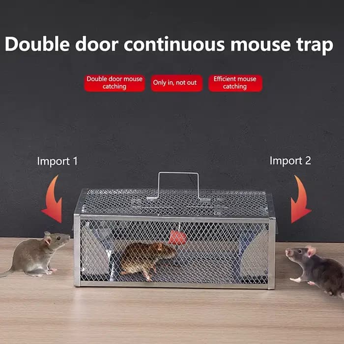 Piège à souris multi-catch pour rongeurs, Cage antiparasitaire pour tous les souris et les rats, peu