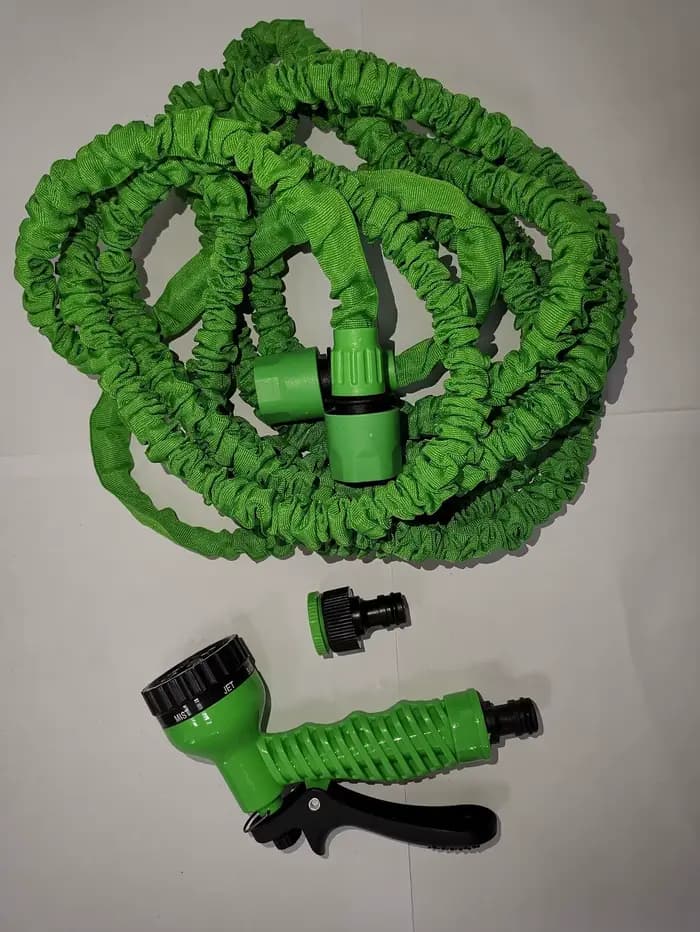 Ensemble de tuyau d'arrosage extensible multifonctionnel avec pistolet de lavage haute pression, bus