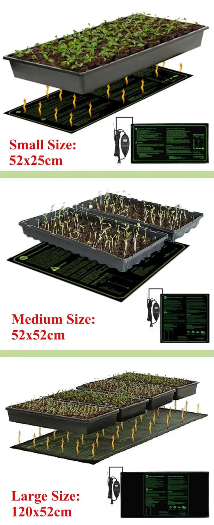 3TANUpgrade-Coussin chauffant imperméable pour la germination des semis, Polymères thermiques pour s