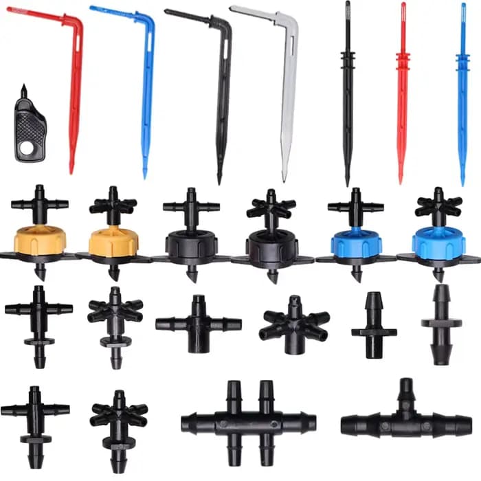 Connecteur de tuyau d'arrosage goutte-à-goutte, accessoires d'arrosage de jardin, tuyau de 4/7mm à 3