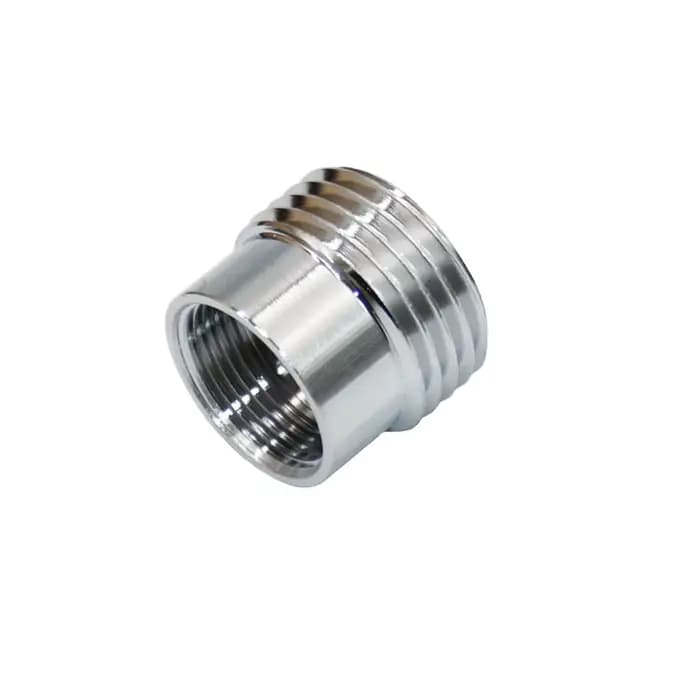 Coupleur de robinet d'eau en laiton argenté 1/2 "à M16 M18 M20 M22 M24 M28, connecteur fileté, racco