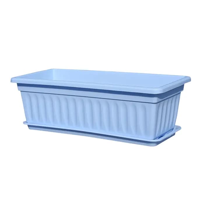 Jardinière rectangulaire en plastique, pot de fleurs multicolore, conteneur de jardinage polyvalent pour légumes, herbes et fleurs