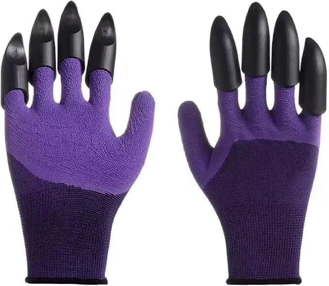 Gants de jardin pour femmes et hommes, gants de jardin avec griffes, pour travaux de jardinage, plan