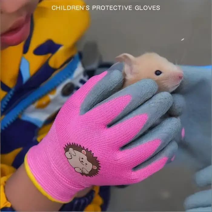 Gants de travail de jardin imperméables et durables pour enfants