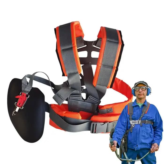 Sangle de harnais de tondeuse à gazon améliorée, sangle réglable pour tondeuse à gazon, Double sangl