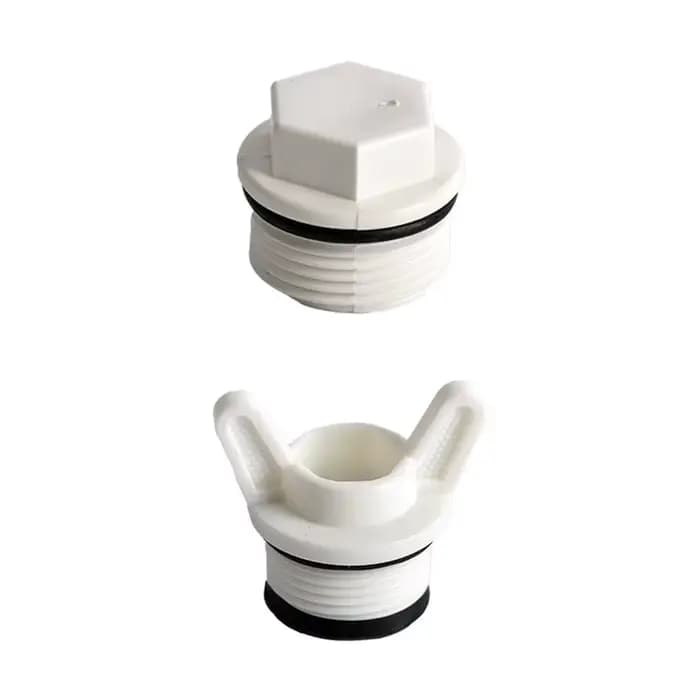 Bouchon de tuyau à filetage mâle en PVC, 1/2 "3/4" 1 '', embouts à Micro filetage, adaptateur d'aqua