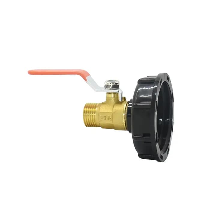 Adaptateur de robinet de réservoir IBC à filetage S60 x 1/2 3/4 1 pouce, tuyau d'arrosage, Valve de