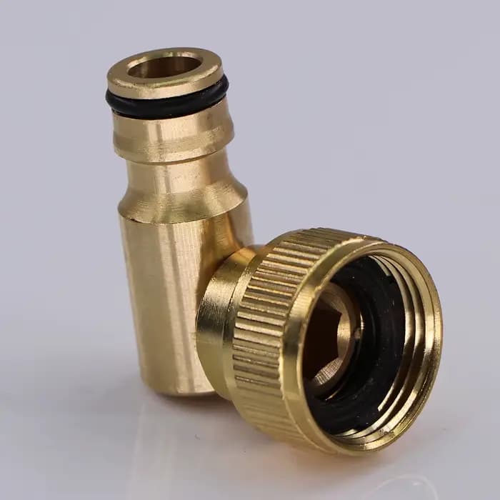 1 pièce Raccord rapide coudé 16mm 1/2" 3/4" en laiton et cuivre, pour l'irrigation et l'arrosage de