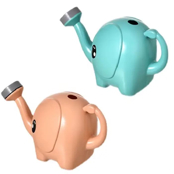 Arrosoir en plastique en forme d'éléphant pour enfants, d'argile de jardinage de pelouse, pot de des