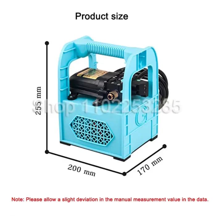 Pompe de pulvérisation électrique portable, 1 pièce, pompe à eau rechargeable, pour lavage de voitur